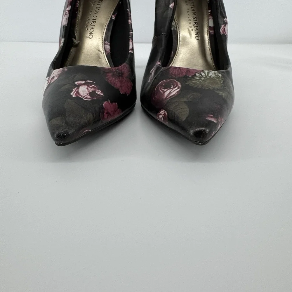 Christian Siriano Floral Heels Womens 6 Stiletto 4